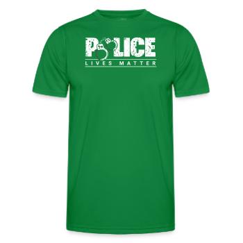 Polizist Präsent Polizei Ordnungshüter - Männer Funktions-T-Shirt - Kelly Green - Vorne - AI Model Male 178 dark (178cm)