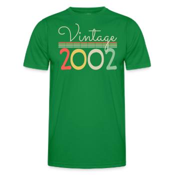 Vintage 2002 - Men's Functional T-Shirt - kelly green - Front - AI Model Male 178 dark (178cm)