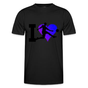 Footballers Women's Football Men's Football Games - Men's Functional T-Shirt - black - Front - AI Model Male 178 dark (178cm)