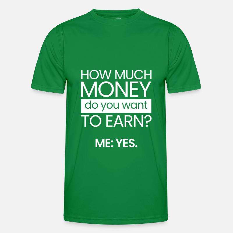 Combien d’argent? T-shirt sport Homme