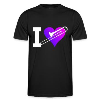 Posaune Posaunistin Posaunisten Blaskapelle - Männer Funktions-T-Shirt - Schwarz - Vorne - AI Model Male 178 dark (178cm)
