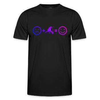 Scooter Pour Hommes Stunt Stunt Scooter Scooter Scooter - T-shirt sport Homme - noir - Devant - AI Model Male 178 dark (178cm)