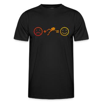 Diving Free Dive Diver Scuba Diver Damen - Männer Funktions-T-Shirt - Schwarz - Vorne - AI Model Male 178 dark (178cm)