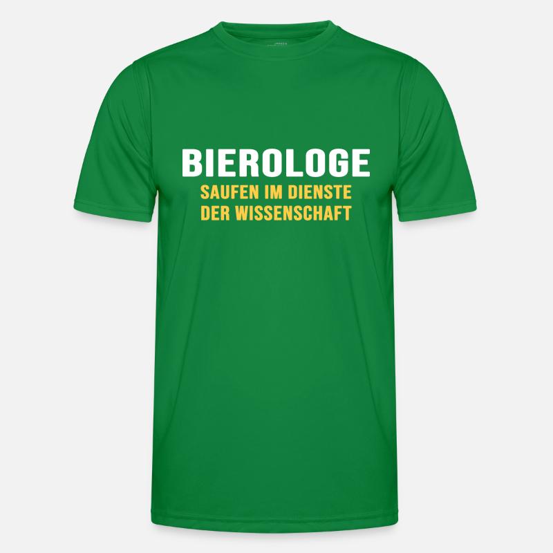 bier biergarten bierologe trinkspruch Männer Funktions-T-Shirt