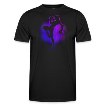 Kickboxing Hommes Kickboxing Boxe Kickboxing - T-shirt sport Homme - noir - Devant - AI Model Male 178 dark (178cm)