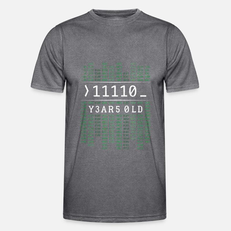 11110 ANS CODE BINAIRE CADEAU DE 30E ANNIVERSAIRE T-shirt sport Homme