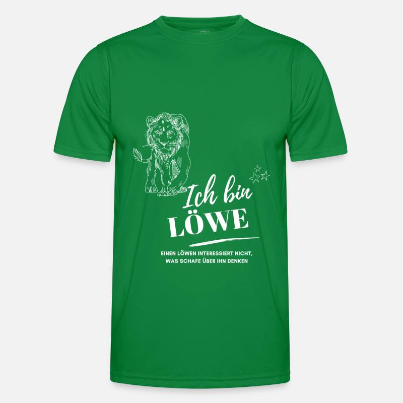 Ich bin Löwe Sternzeichen Astrologie Männer Funktions-T-Shirt
