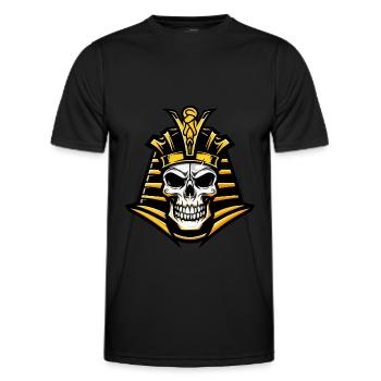 Pharaoh Skull - Men's Functional T-Shirt - black - Front - AI Model Male 178 dark (178cm)