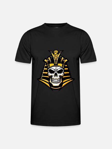 Pharaoh Skull - Men's Functional T-Shirt - black