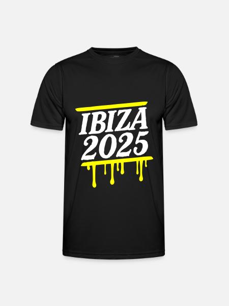 Ibiza 2025 Holidays - Men's Functional T-Shirt - black