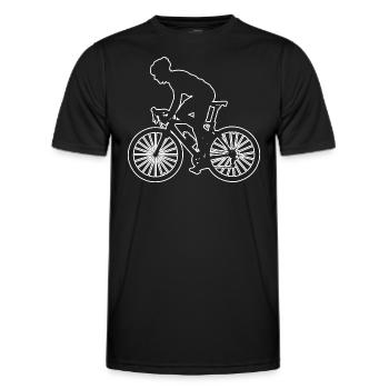 Vélo de route Hommes Vélo de route Vélo de route Vélo de route - T-shirt sport Homme - noir - Devant - AI Model Male 178 dark (178cm)