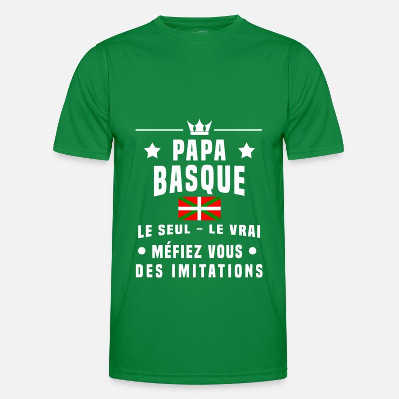 papa basque drapeau méfiez vous imitations T-shirt sport Homme