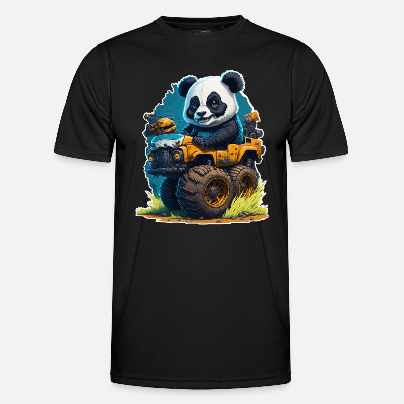Panda - Men's Functional T-Shirt - black