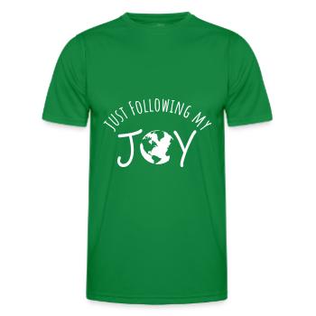 Reisen Urlaub Abenteurer Backpacker - Männer Funktions-T-Shirt - Kelly Green - Vorne - AI Model Male 178 dark (178cm)
