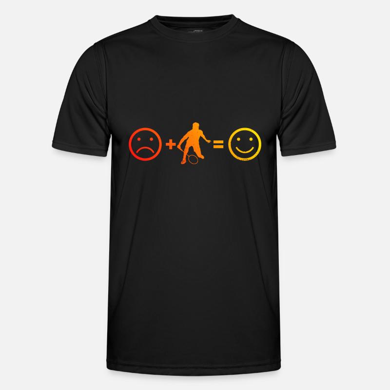 Squash Men's Badminton Player Badminton Player - Men's Functional T-Shirt - black