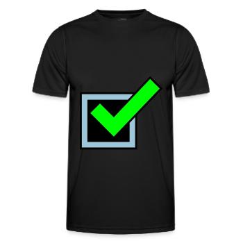 Tick Tick icon - Men's Functional T-Shirt - black - Front - AI Model Male 178 dark (178cm)