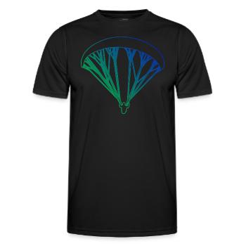 Parapente Femmes Parapente Parapente Parapente Parapente - T-shirt sport Homme - noir - Devant - AI Model Male 178 dark (178cm)
