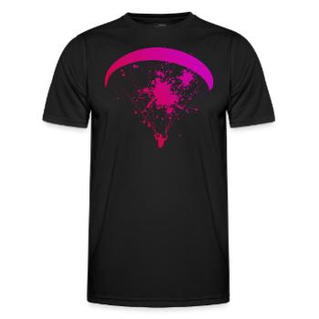 Paraglider Women Paragliding Paraglider Paraglider - Men's Functional T-Shirt - black - Front - AI Model Male 178 dark (178cm)