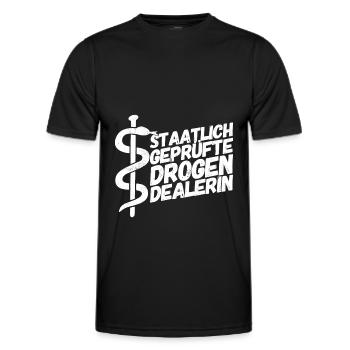 Apotheker Apotheke Pharmazeut - Männer Funktions-T-Shirt - Schwarz - Vorne - AI Model Male 178 dark (178cm)