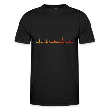 Rowing Rower Women Rowing Men - Men's Functional T-Shirt - black - Front - AI Model Male 178 dark (178cm)