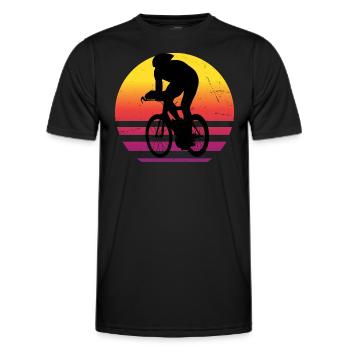 Rennrad Damen Rennradfahrer Rennradfahren - Männer Funktions-T-Shirt - Schwarz - Vorne - AI Model Male 178 dark (178cm)
