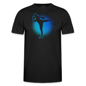 Thai Boxer Thai Boxing Muay Thai Thai Boxing Thai Boxing - Men's Functional T-Shirt - black - Front - AI Model Male 178 dark (178cm)