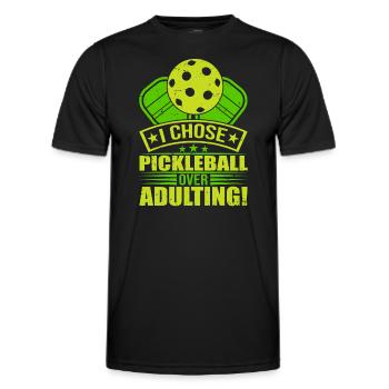 I Chose Pimple Ball Over Adulting - Men's Functional T-Shirt - black - Front - AI Model Male 178 dark (178cm)