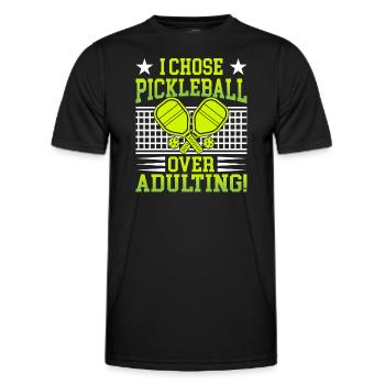 I Chose Pimple Ball Over Adulting - Men's Functional T-Shirt - black - Front - AI Model Male 178 dark (178cm)