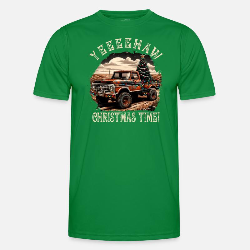 Yeehaw C’est Noël – Camionnette T-shirt sport Homme