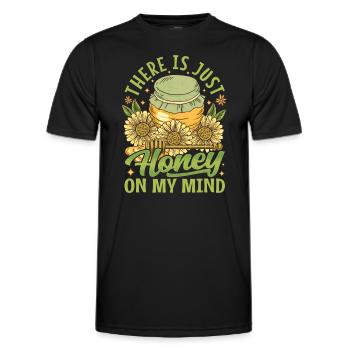 Just Honey On My Mind – Bee Lover - Männer Funktions-T-Shirt - Schwarz - Vorne - AI Model Male 178 dark (178cm)