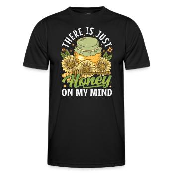 Juste du miel dans mon - Amoureux des abeilles - T-shirt sport Homme - noir - Devant - AI Model Male 178 dark (178cm)