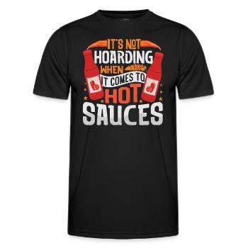 Scharfes Essen-Pfeffer-Liebhaber-Outfit für scharf - Männer Funktions-T-Shirt - Schwarz - Vorne - AI Model Male 178 dark (178cm)