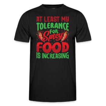 Spicy Food Lover Bekleidung Für Kochbegeisterte - Männer Funktions-T-Shirt - Schwarz - Vorne - AI Model Male 178 dark (178cm)