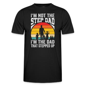 Fatherhood Children Lover Father Apparel - Men's Functional T-Shirt - black - Front - AI Model Male 178 dark (178cm)