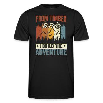 Vêtements pour les amateurs de construction navale et - T-shirt sport Homme - noir - Devant - AI Model Male 178 dark (178cm)