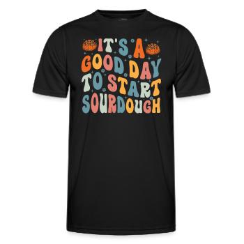Bakery Bakers Sourdough Enthusiast Baking Lover - Männer Funktions-T-Shirt - Schwarz - Vorne - AI Model Male 178 dark (178cm)
