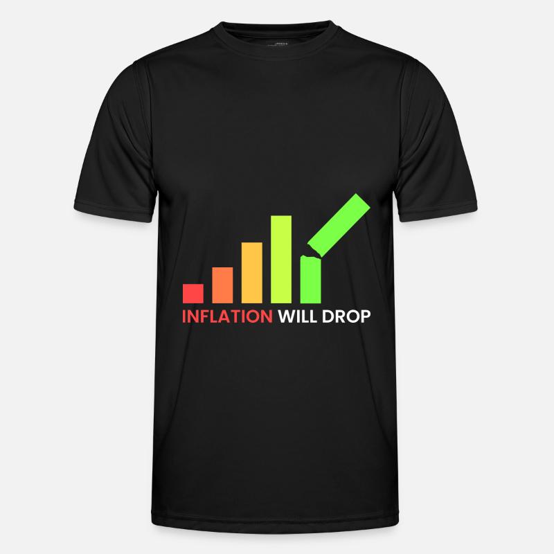 inflation will fall Men's Functional T-Shirt
