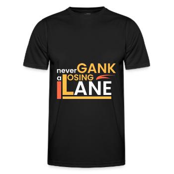 Ganke n’est jamais perdant - T-shirt sport Homme - noir - Devant - AI Model Male 178 dark (178cm)