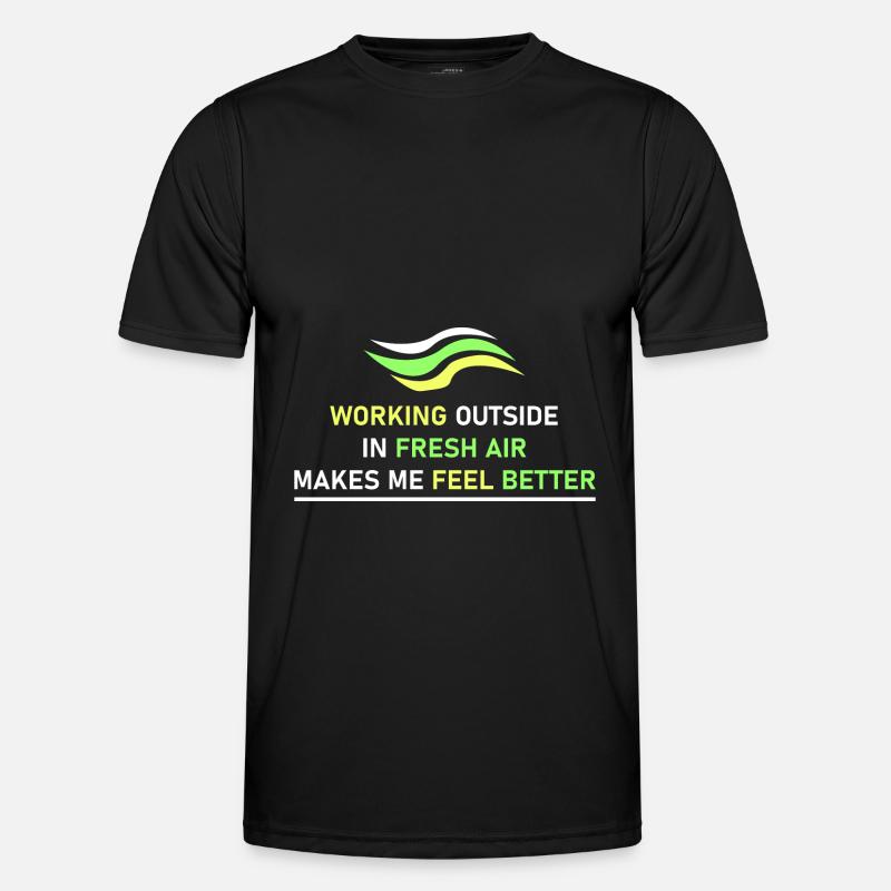 Outdoor work - Men's Functional T-Shirt - black