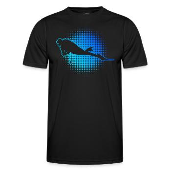Plongeur Plongeur Plongeur Plongeur Hommes - T-shirt sport Homme - noir - Devant - AI Model Male 178 dark (178cm)