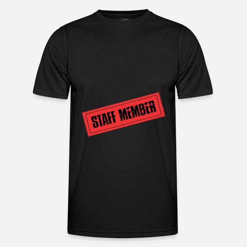 Staff Mitglied Männer Funktions-T-Shirt