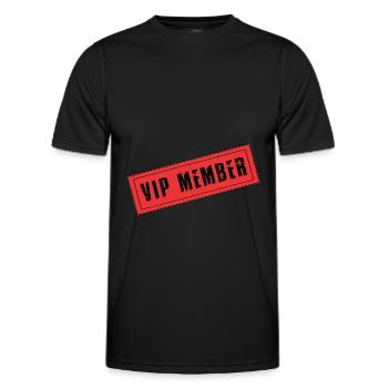 Membre Vip - T-shirt sport Homme - noir - Devant - AI Model Male 178 dark (178cm)
