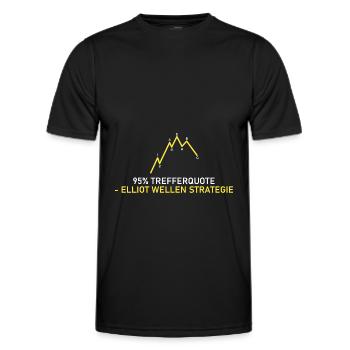 Elliot Wellen Strategie - Männer Funktions-T-Shirt - Schwarz - Vorne - AI Model Male 178 dark (178cm)