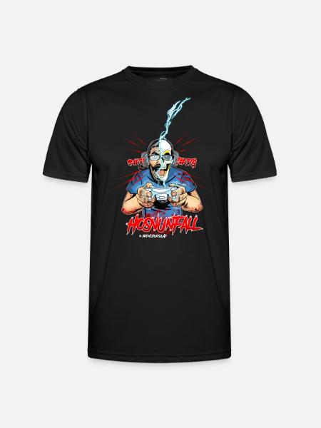Birger HorrorOktober Hosenunfall - Männer Funktions-T-Shirt - Schwarz