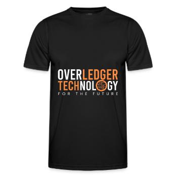 Technologie Overledger - T-shirt sport Homme - noir - Devant - AI Model Male 178 dark (178cm)