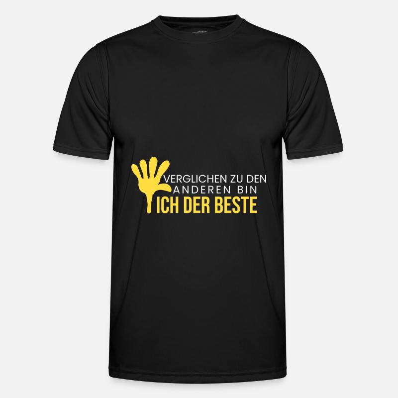 verglichen bin ich der Beste Männer Funktions-T-Shirt
