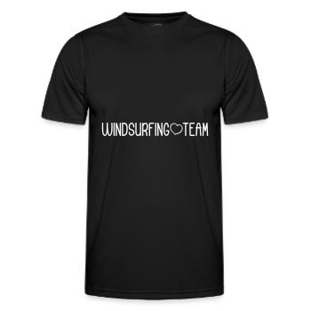 Windsurfing Team - Männer Funktions-T-Shirt - Schwarz - Vorne - AI Model Male 178 dark (178cm)