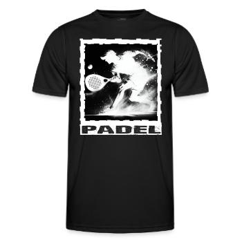 Padel - T-shirt sport Homme - noir - Devant - AI Model Male 178 dark (178cm)