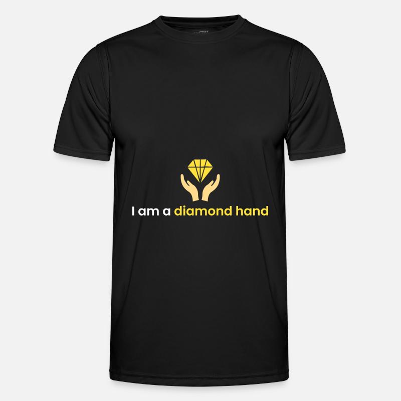 I am a diamond hand - Men's Functional T-Shirt - black