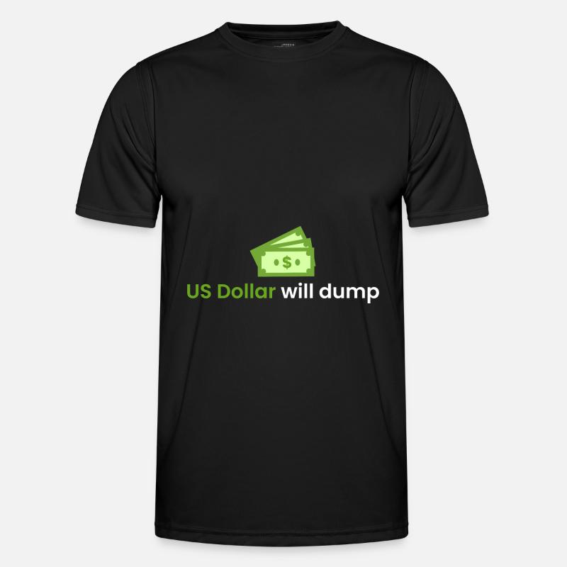 US Dollar wird einbrechen - Männer Funktions-T-Shirt - Schwarz